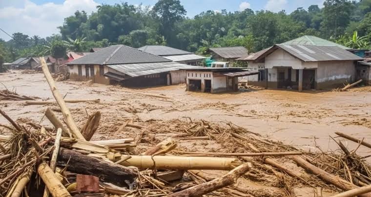 Banjir bandang di wilayah sumatra