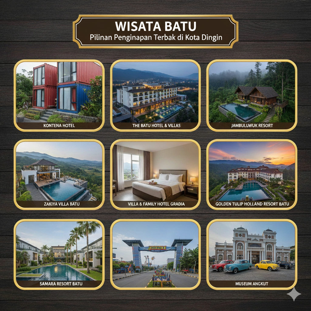 rekomendasi penginapan di wisata batu