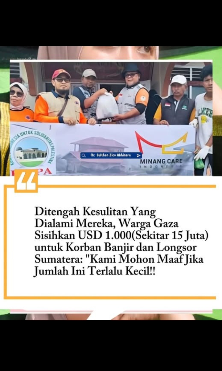 Palestrina kirim donasi untuk korban banjir dan longsor di Sumatera