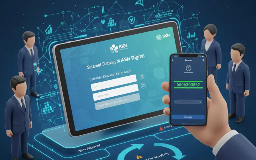 Panduan Login ASN Digital Menggunakan OTP MFA Biar Tidak Gagal Masuk MyASN