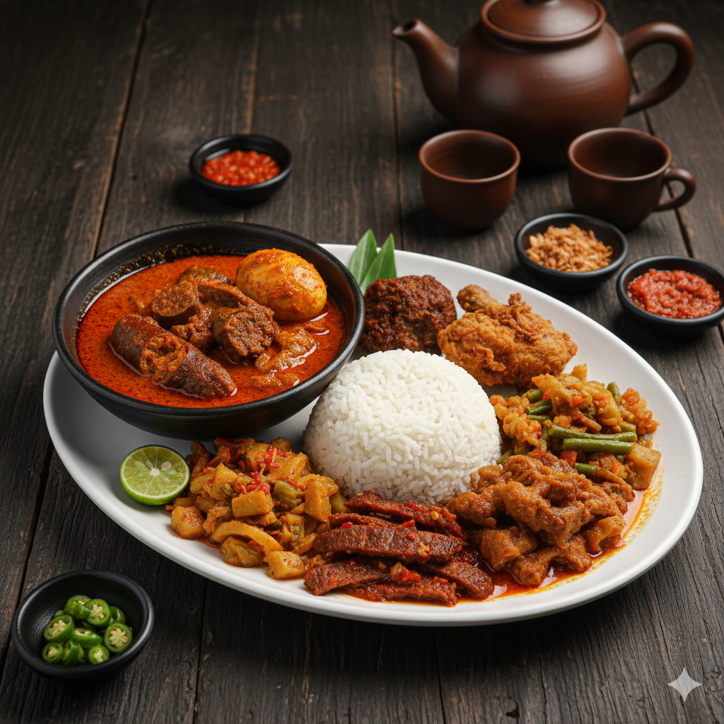 nasi kapau kuiner khas sumatra barat