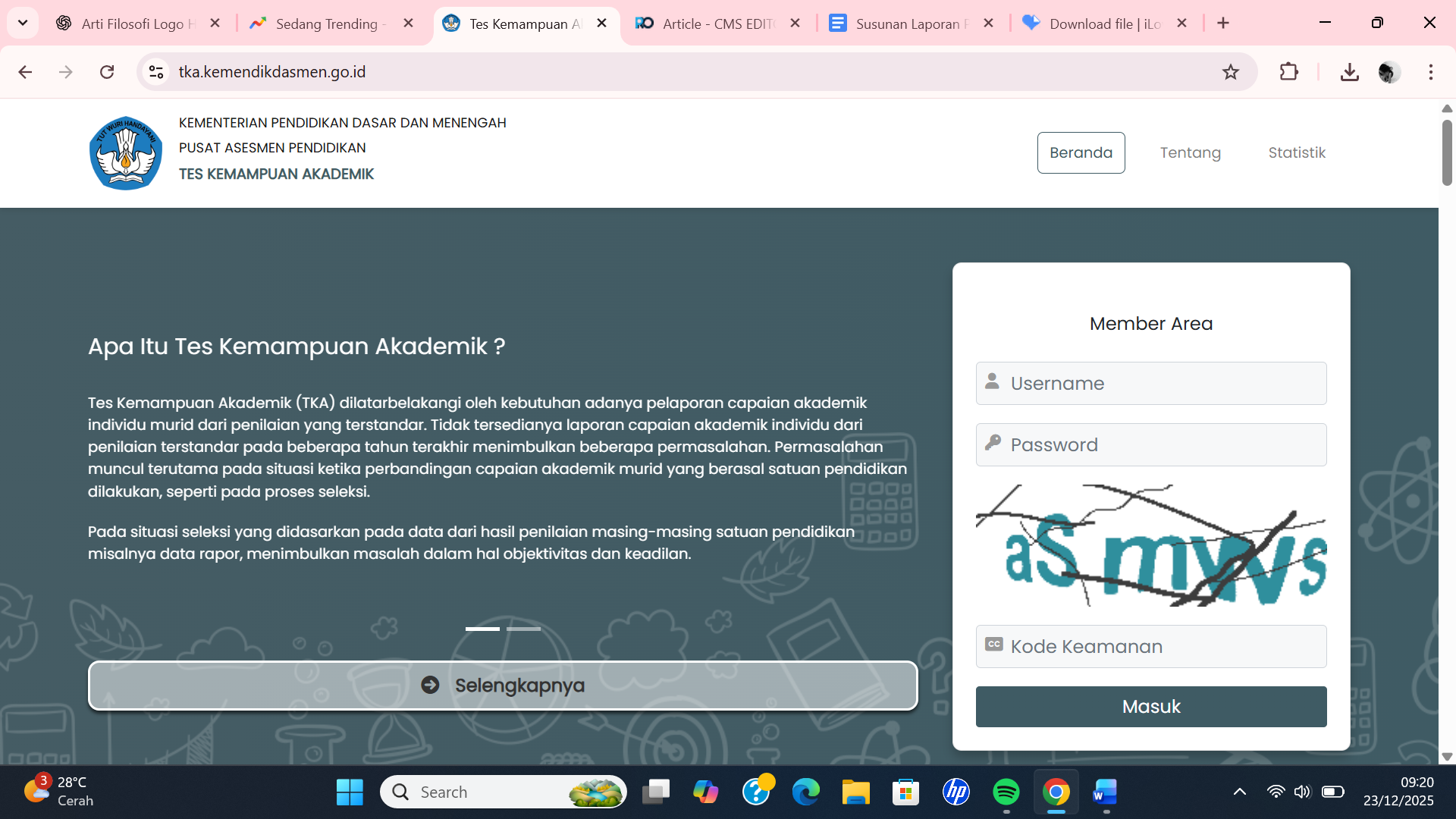 Nilai TKA SMA 2025 Resmi Dirilis Hari Ini Begini Cara Cek via Website Kemendikbud (web:https://tka.kemendikdasmen.go.id/)