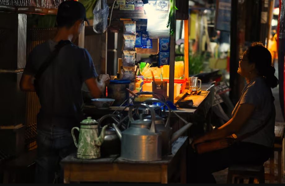 Ilustrasi warung angkringan