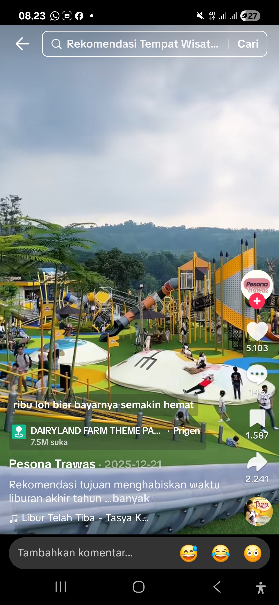 Dairyland Prigen, Pasuruan, wisata edukasi yang cocok untuk liburan bersama keluarga.