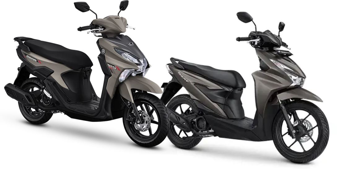 Yamaha Gear Ultima Hybrid vs Honda New Beat 2026.