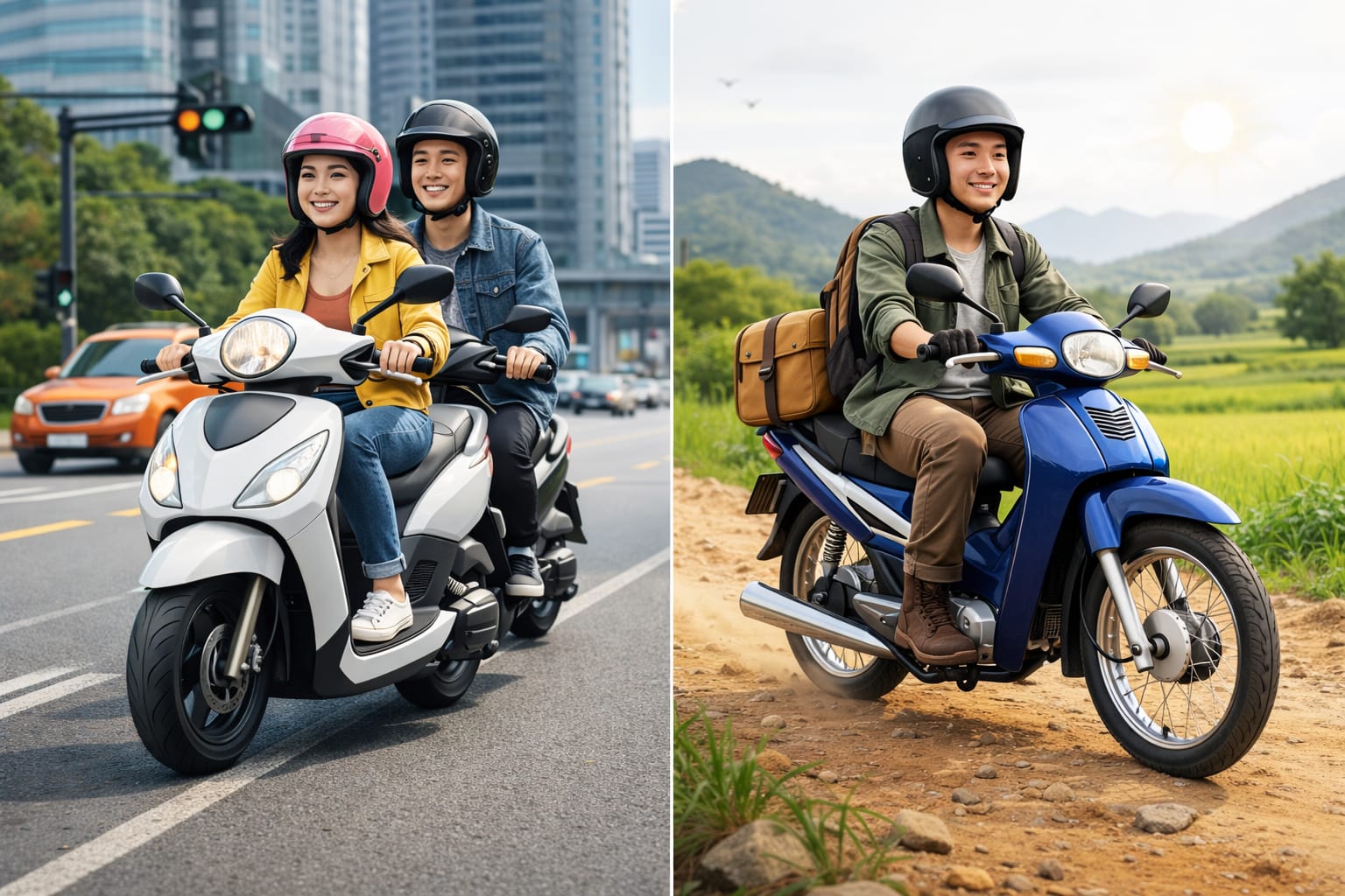 Perbandingan motor bebek dan motor matic dari segi irit BBM.