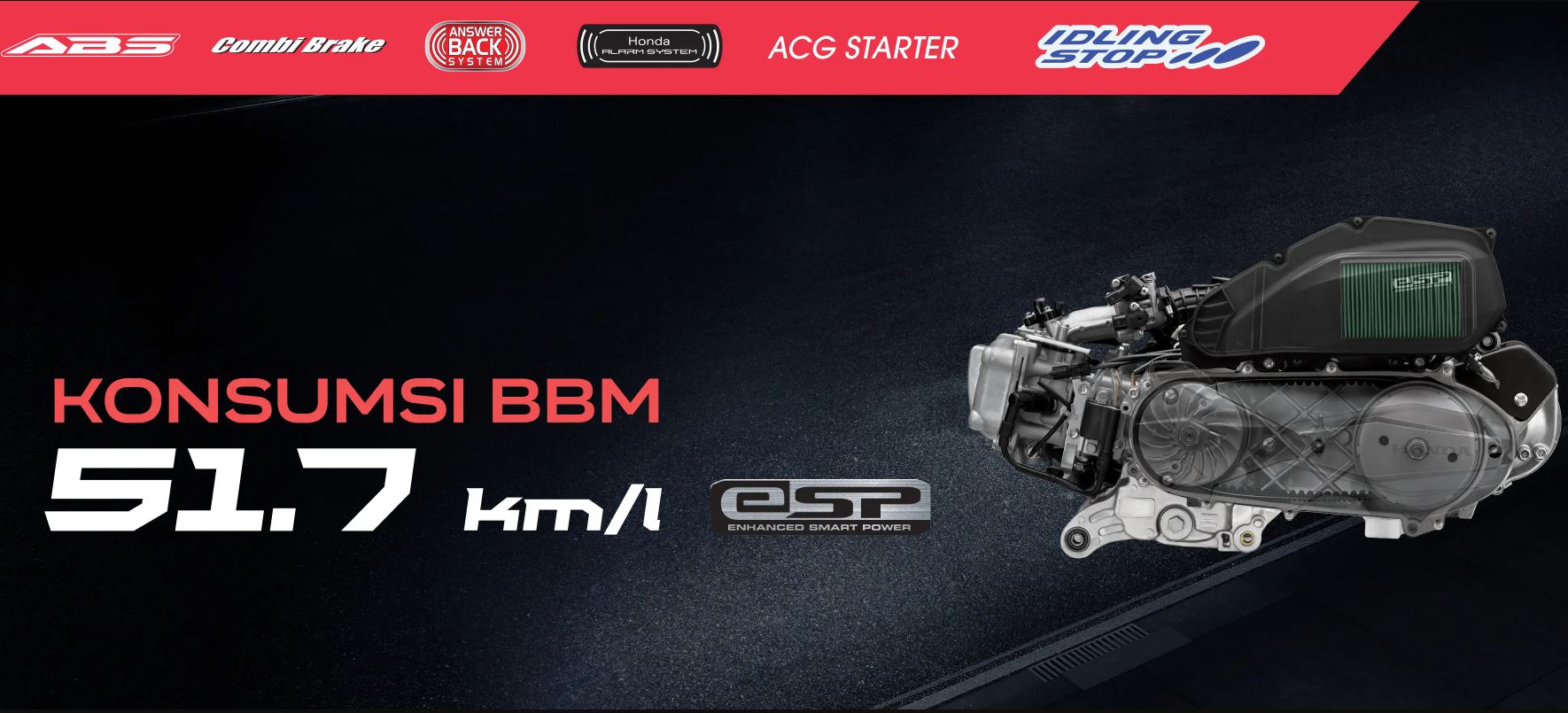 Honda Vario Street Coral 2026 dan Honda Beat 2026.