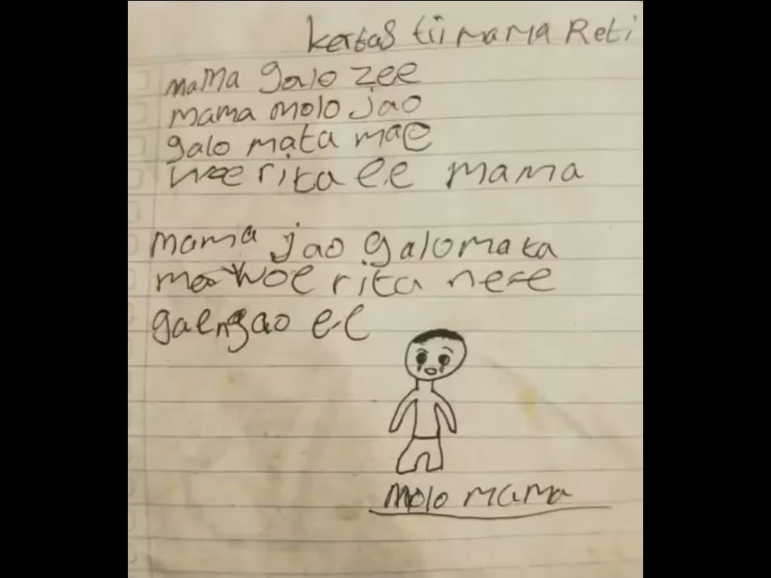 Surat yang ditulis korban sebelum ditemukan meninggal.