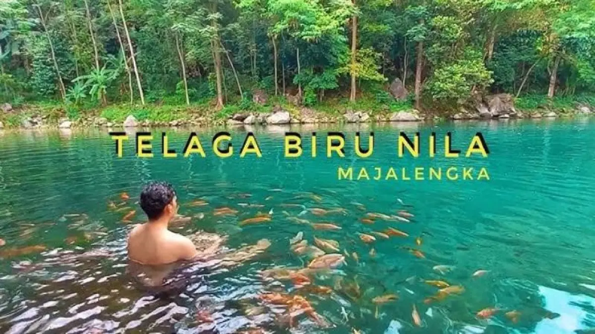 Keindahan Telaga Biru Nila, salah satu rekomendasi wisata di Majalengka. (TUTU SOEM/CAPTURE YOUTUBE) 