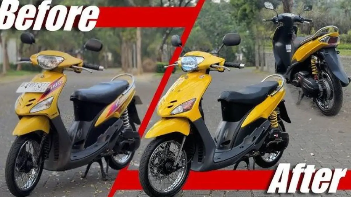 Tren modifikasi 2026 Yamaha Mio Sporty 2004-2007. (YouTube/JPro CarVlog)   