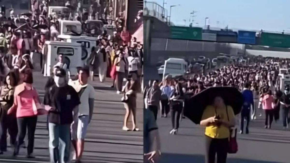 fenomena viral terkait krisis energi yang diduga terjadi di Filipina hingga bikin warganya pilih jalan kaki demi hemat BBM. (Instagram.com/@lambegosiip)