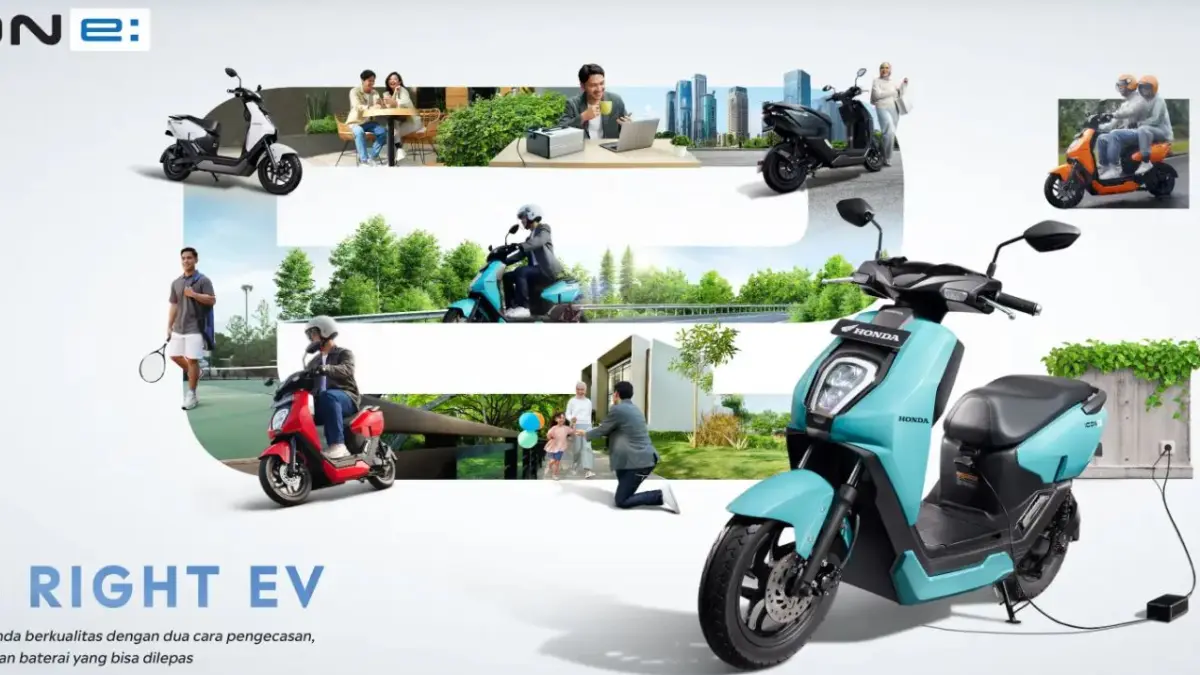 Honda ICON e menjadi motor listrik termurah Honda dengan harga Rp28 jutaan dan desain kompak untuk mobilitas harian. (HONDA)