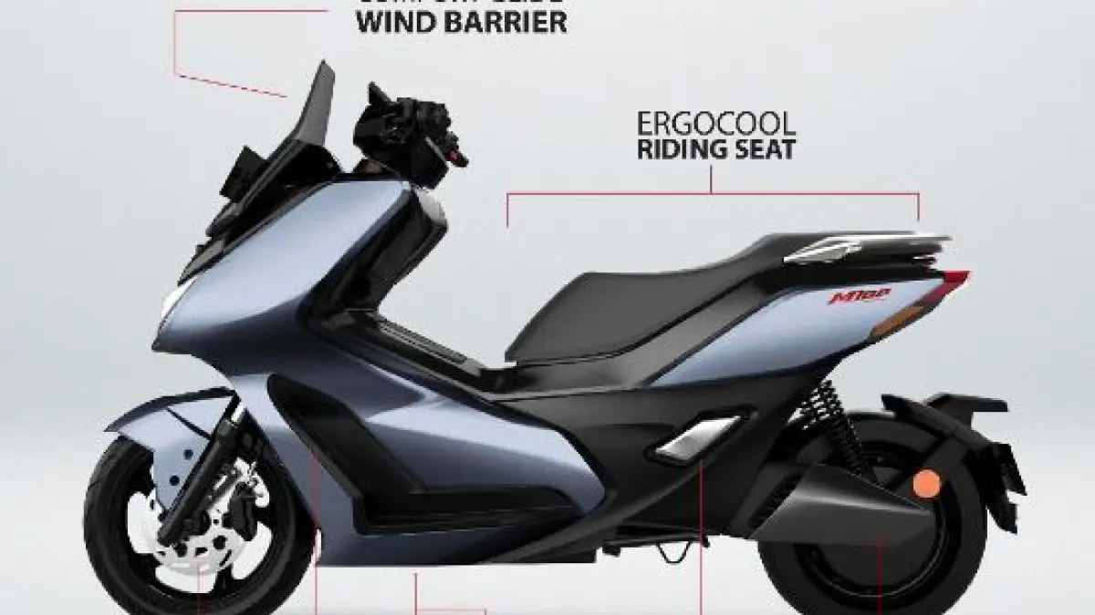 Perbandingan Honda ICON e dan Winfly M135H, dua motor listrik beda kelas dengan selisih harga Rp7 jutaan. (WINFLY)