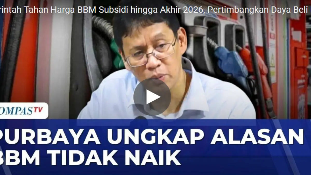 Foto : Purbaya Yudhi Sadewa, menjelaskan bahwa kenaikan harga BBM berpotensi mengurangi daya beli masyarakat.
