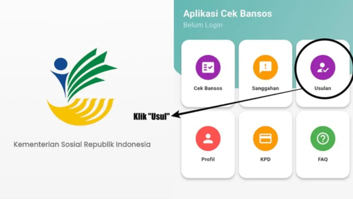Ilustrasi daftar bansos. (Foto: Dok. Aplikasi Cek Bansos Kemensos)