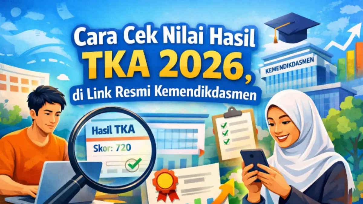 Ilustrasi Cara Cek Nilai TKA