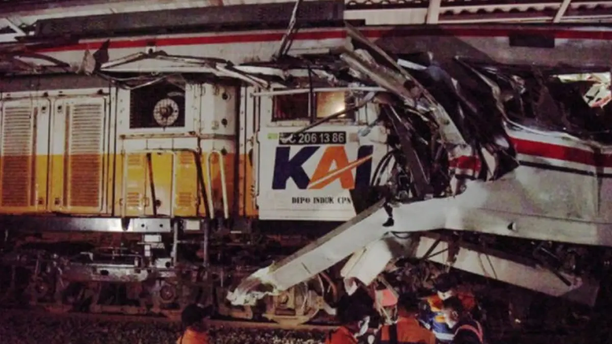 Kecelakaan Kereta di Bekasi Timur