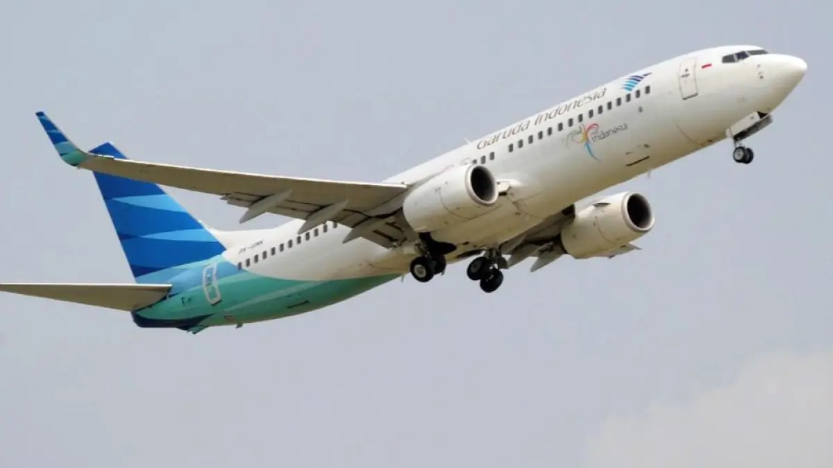Pesawat Garuda Indonesia.