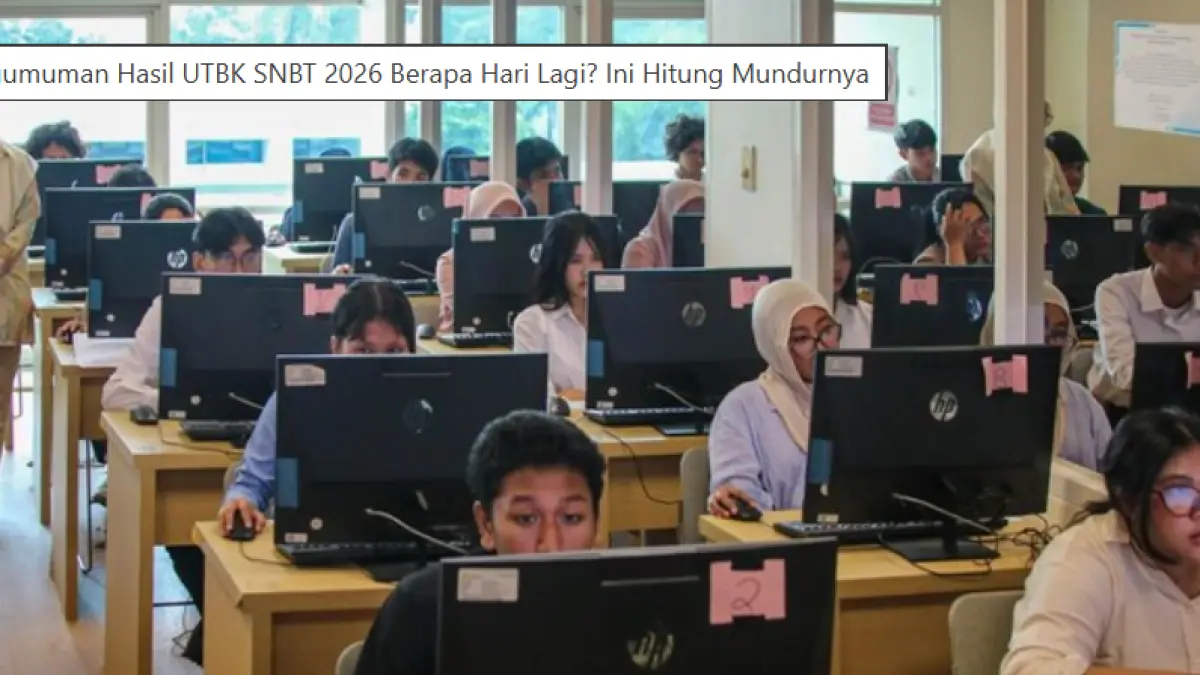 Ilustrasi peserta UTBK SNBT 2026.