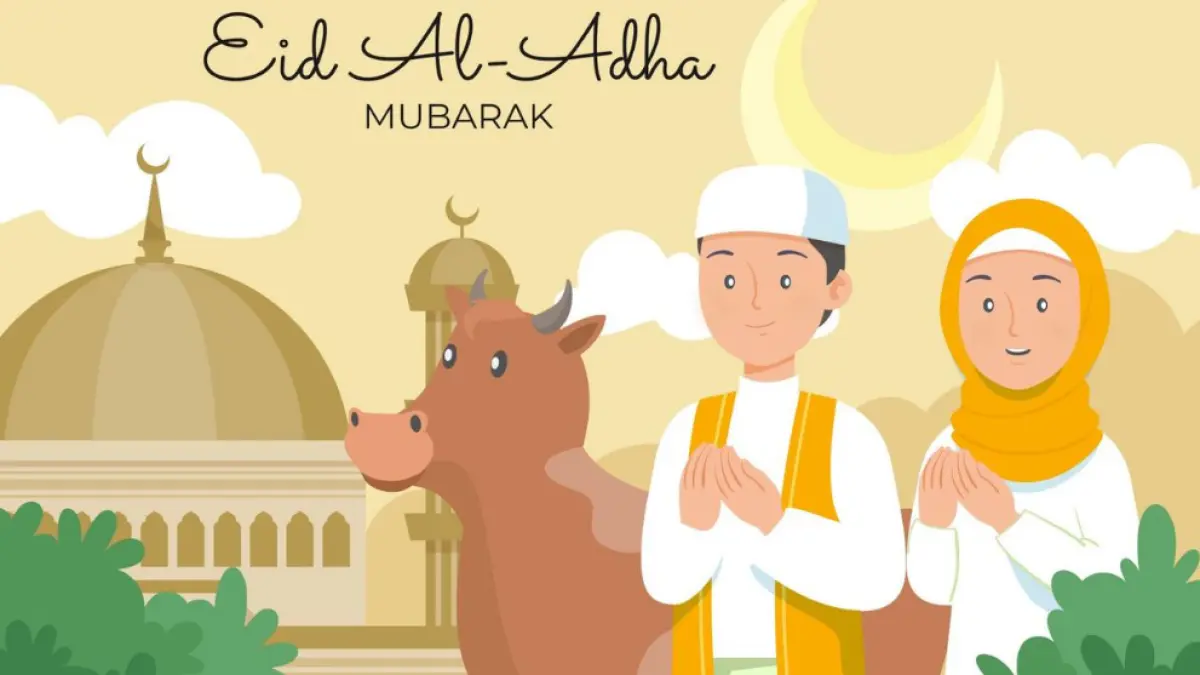 Ilustrasi Amalan Sunnah Muslimah Menjelang Salat Iduladha.