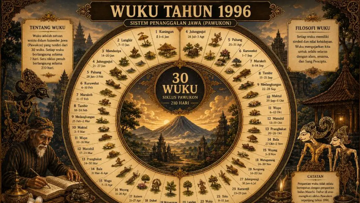 Ilustrasi wuku yang berlangsung selama 1996.