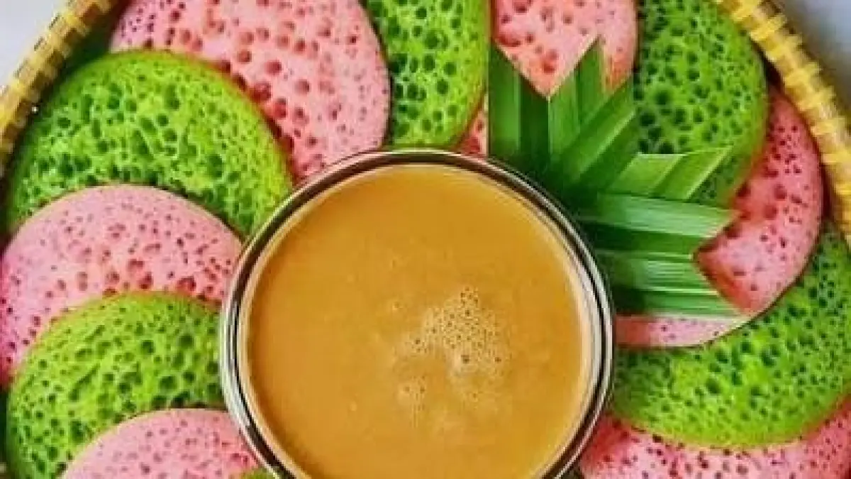 Serabi Kuah Kinca Jahe @Instagram by resep_kueterbaru