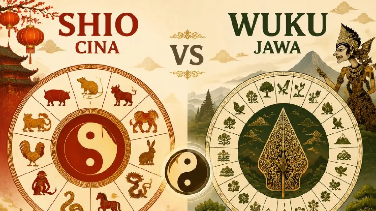 Ilustrasi perbedaan dan persamaan antara shio Cina dan wuku Jawa.
