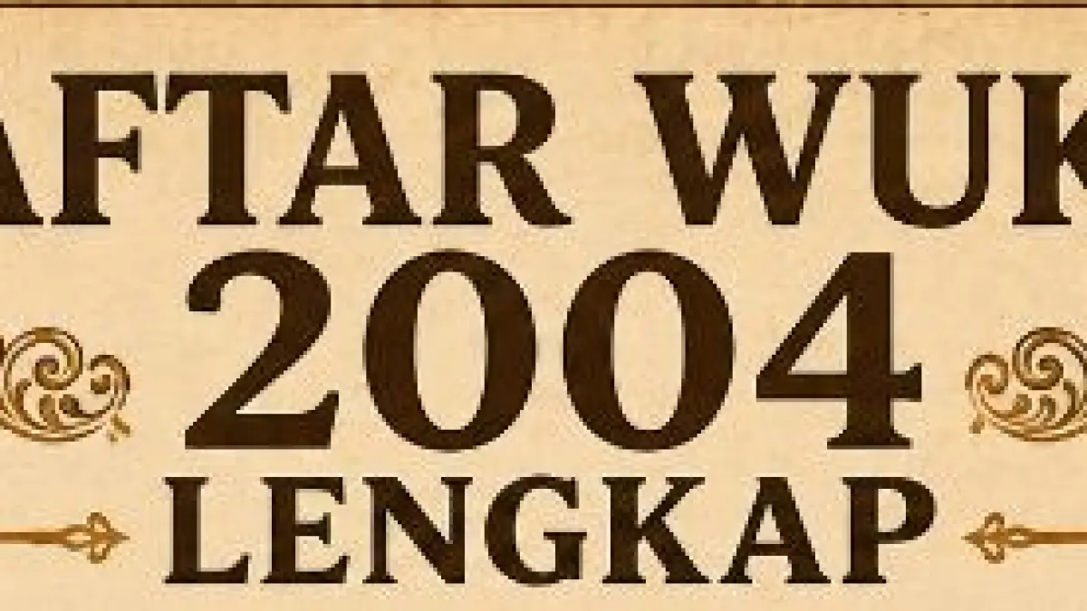 Ilustrasi wuku yang berlangsung sepanjang 2004.