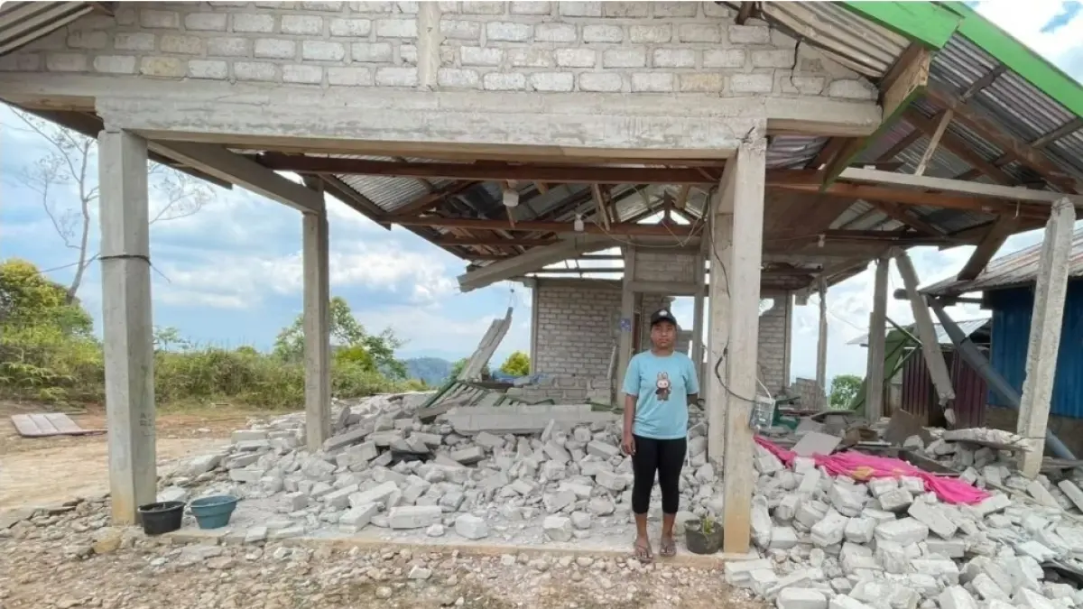 Kerusakan akibat gempa NTT. (ANTARA) 