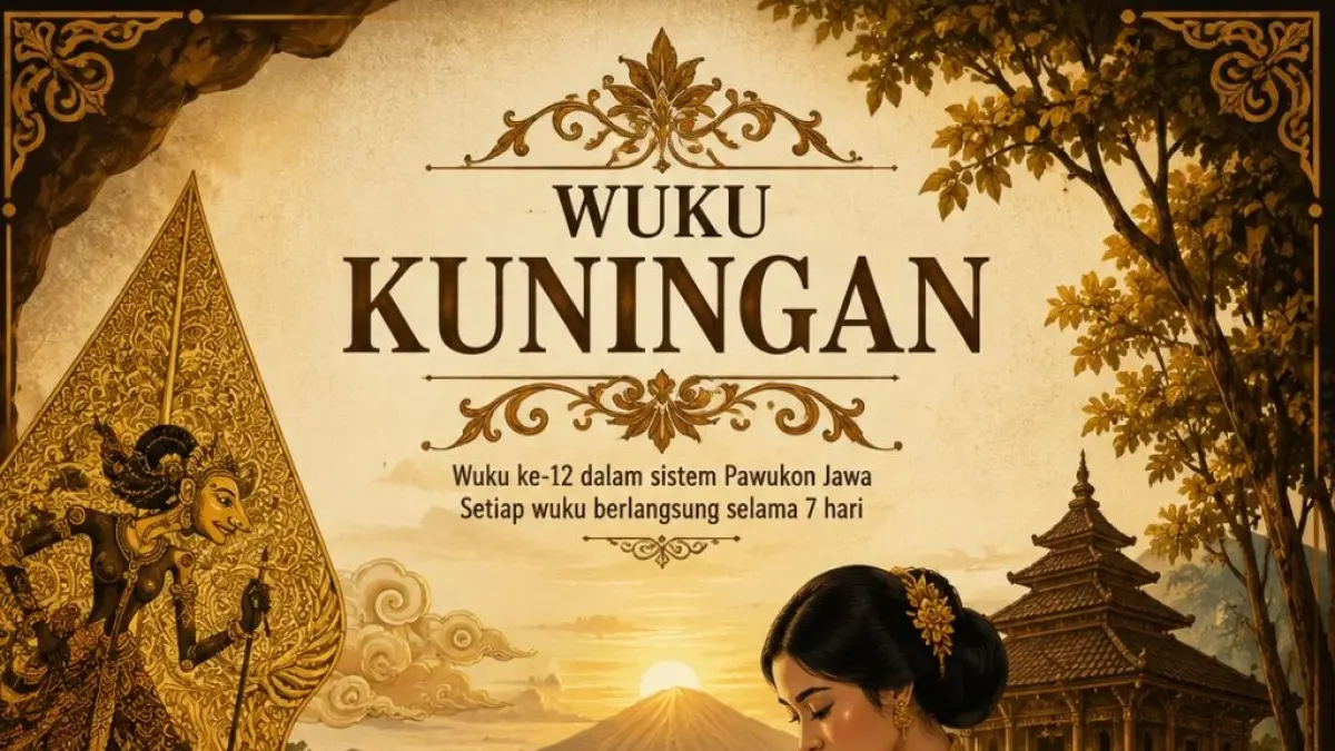 Ilustrasi wuku kuningan dalam sistem pawukon Jawa.