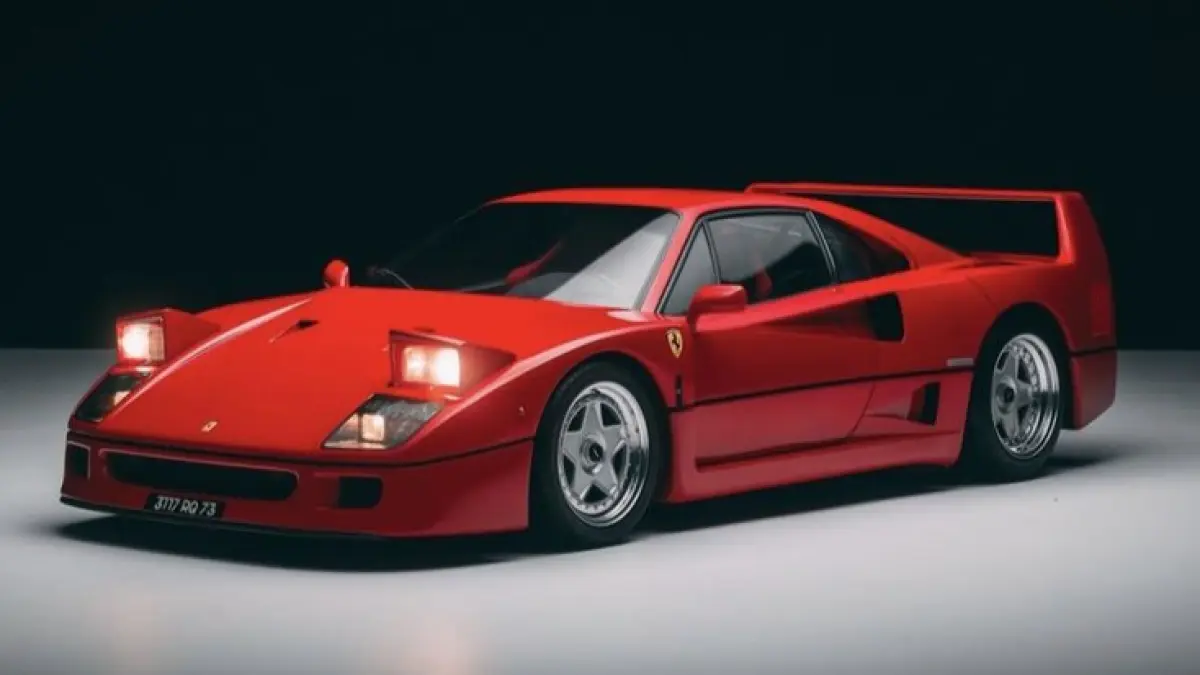 Penampakan mobil Ferrari dengan warna merah balap (PINTEREST)