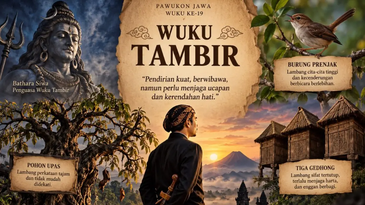 Ilustrasi wuku Tambir dalam sistem pawukon Jawa.