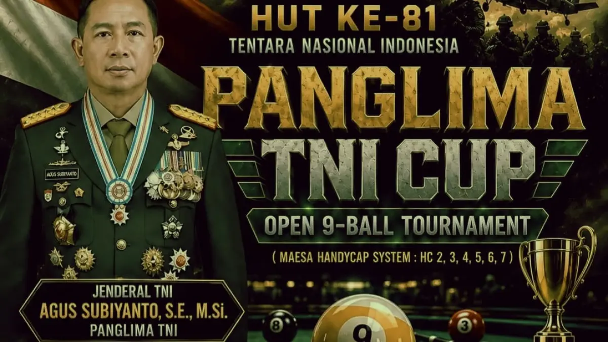 TNI Cup Ajang Pencarian Bakat Billiard!
sumber gambar: instagram