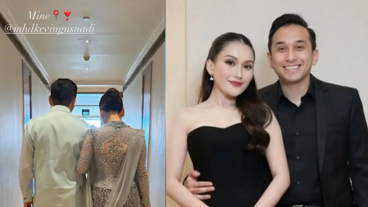 Unggahan Instagram Story ayutingting92 memakai kebaya serasi dengan Kevin Gusnadi. Dan momen foto bersama. Source: instagram dari @ayutingting92 dan @bianrobiyanto