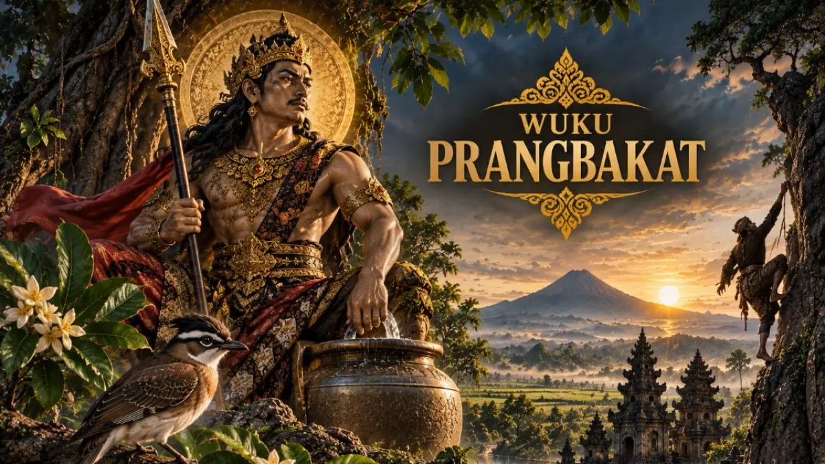 Ilustrasi wuku Prangbakat dalam sistem pawukon, tafsir primbon Jawa.