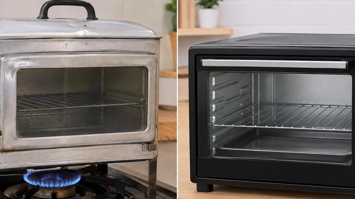 Ilustrasi Oven Tangkring dan Oven Listrik