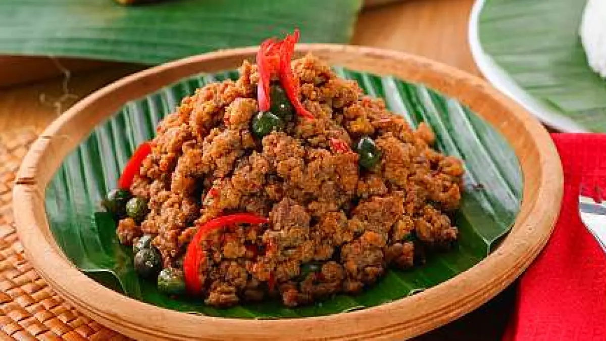 Ilustrasi Resep Oncom Tumis Kelapa @Dapur Kobe