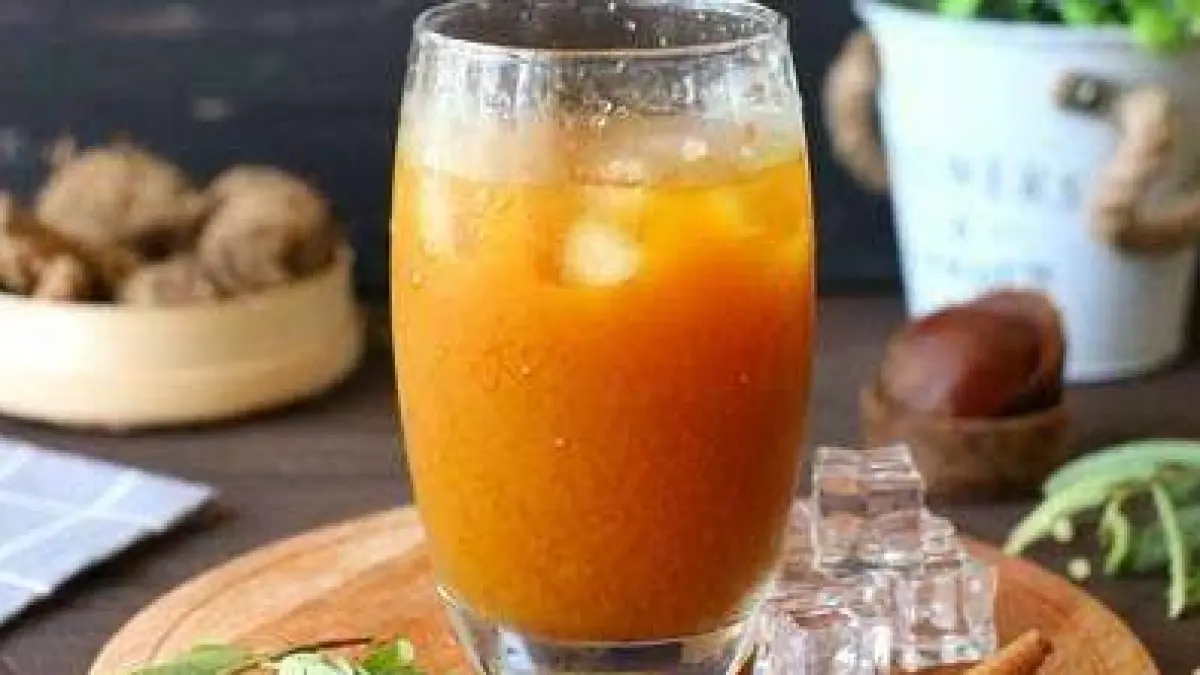 Ilustrasi jamu sinom, minuman tradisional Jawa berbahan daun asam muda. @RRI