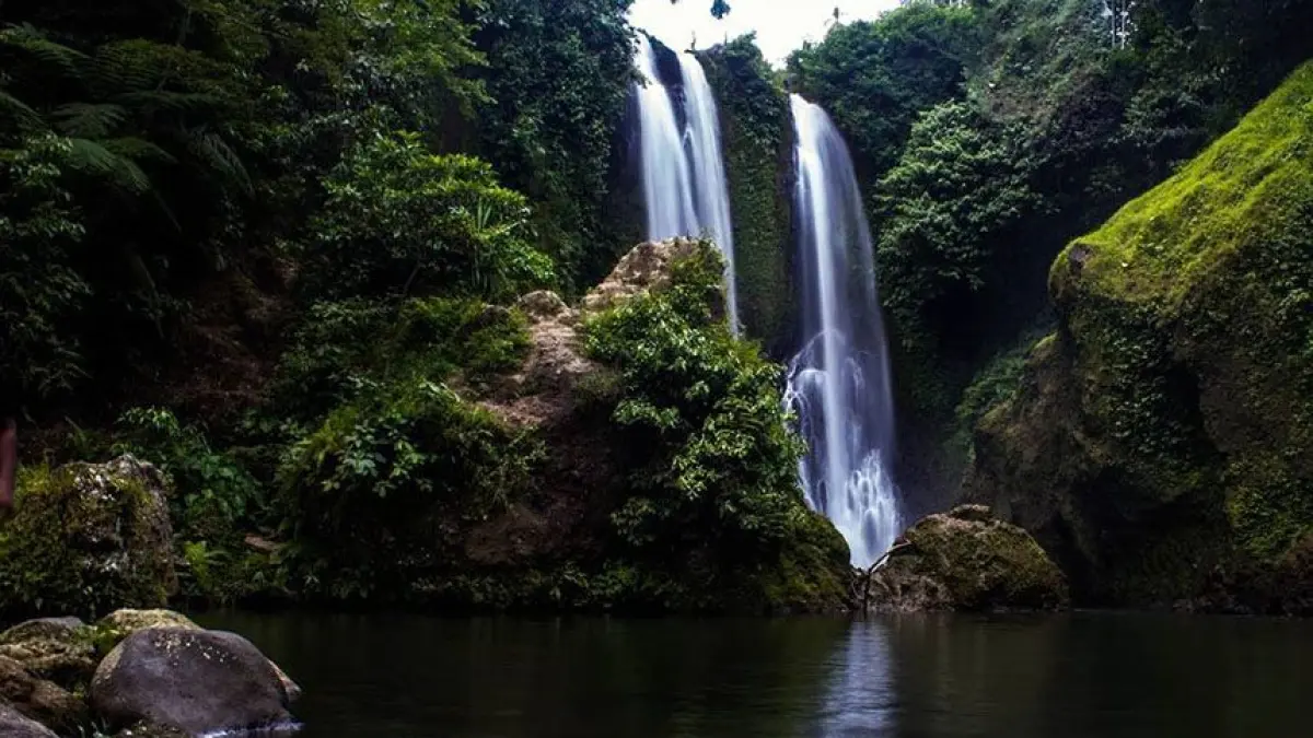 Wisata Air Terjun Blang Kolam Aceh Utara, Pesona Dua Aliran Air di Tengah Hutan Tropis