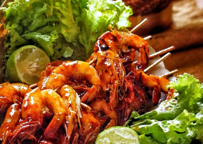 Ilustrasi udang bakar (Foto : Pinterest)