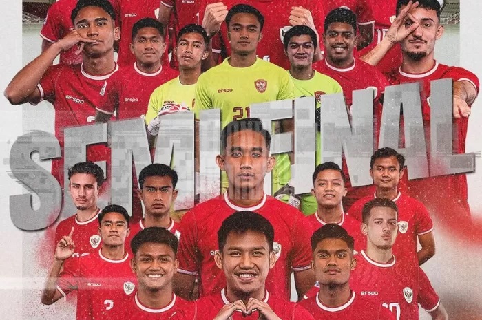 CETAK SEJARAH: Timnas Indonesia lolos ke semifinal Piala Asia U-23 dengan mengandaskan Korea Selatan melalui drama adu penalti dengan skor 11-10. (PSSI)
