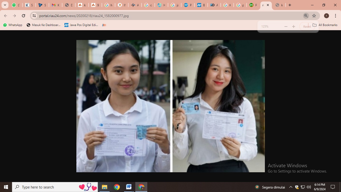 Peserta CPNS 2019 di Kemenkumham Sumsel
