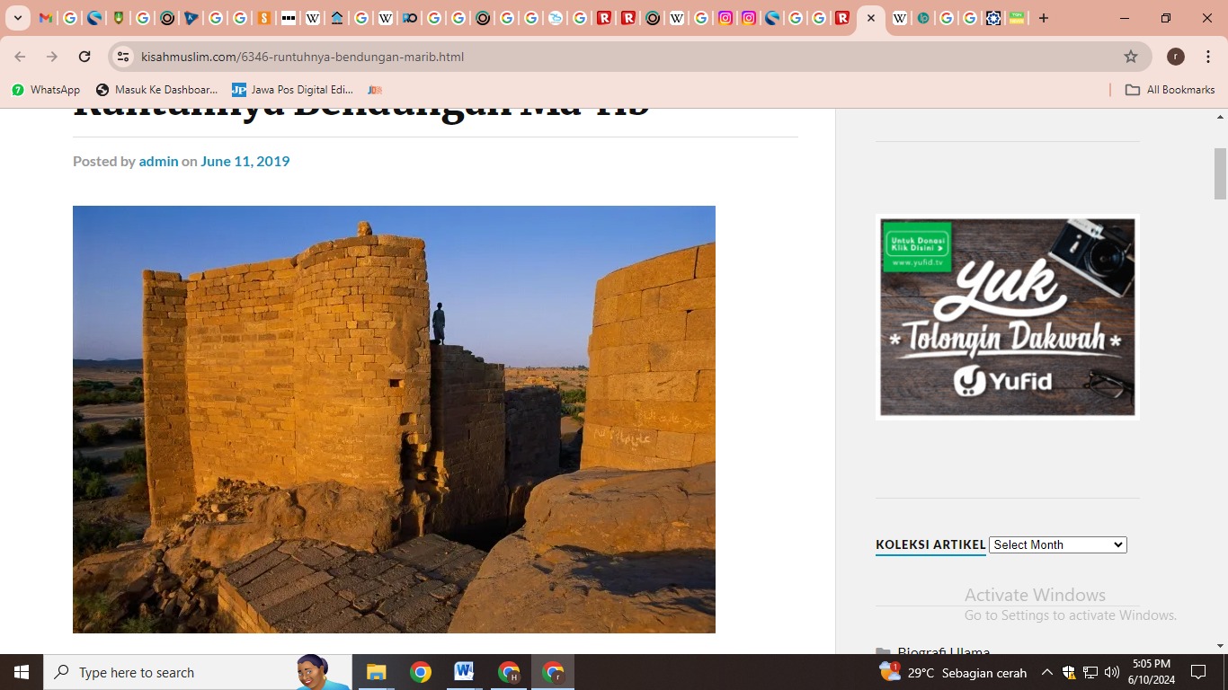 Sisa peninggalan bangsa Saba