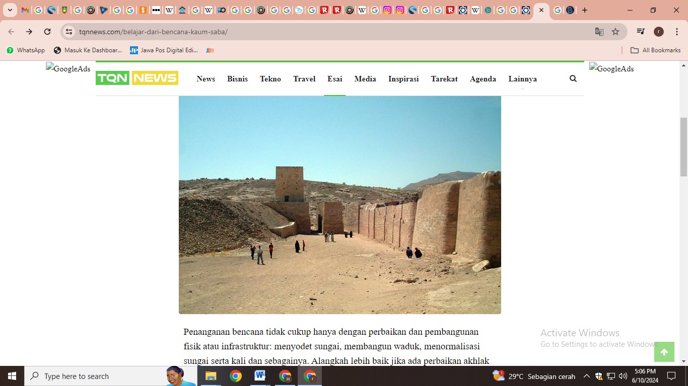 Wilayah di Yaman menjadi negeri yang ditinggali Bangsa Saba