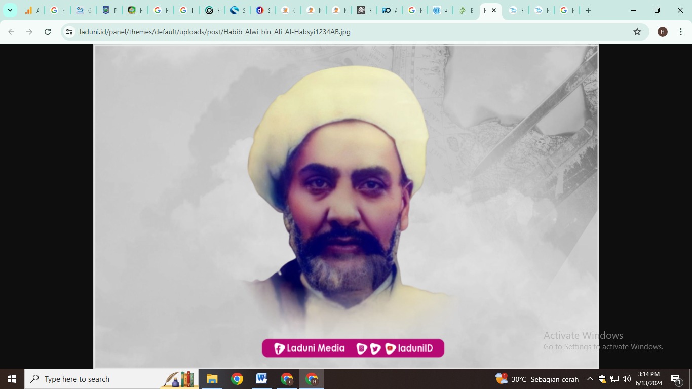 Habib Alwi putra dari Habib Ali Solo