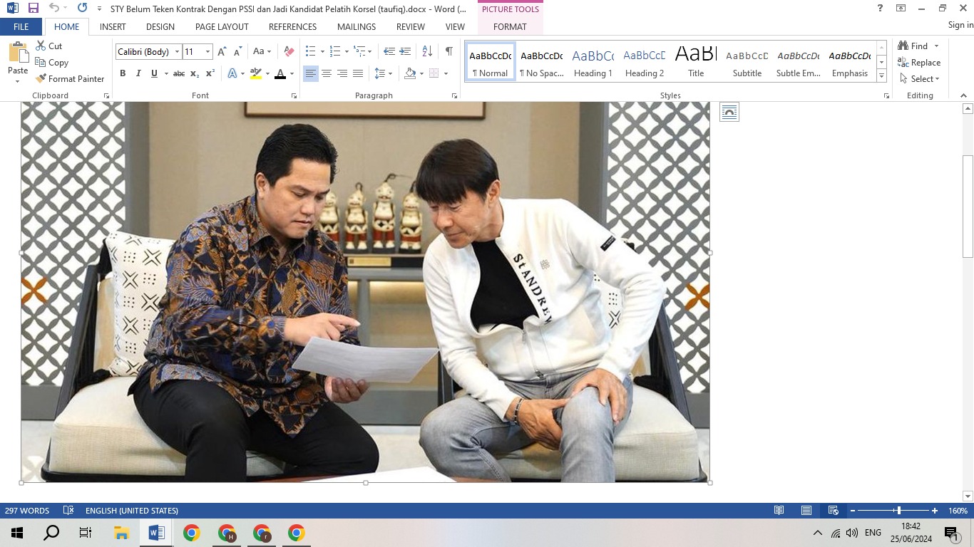 Erick Thohir saat bersama STY