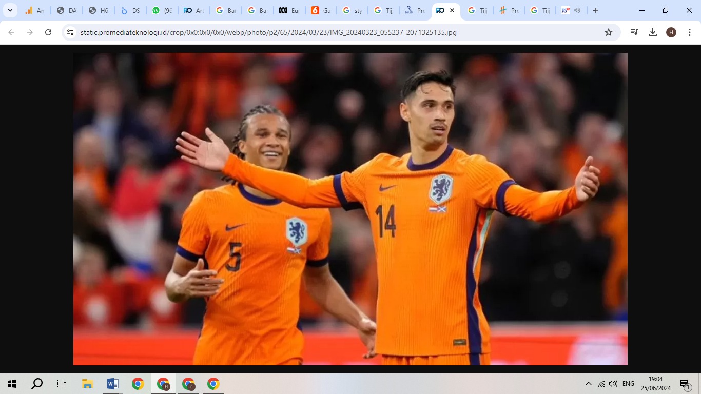 Selebrasi Tijjani Reijnders usai cetak gol bagi Belanda ke gawang Skotlandia (X OnsOranje)