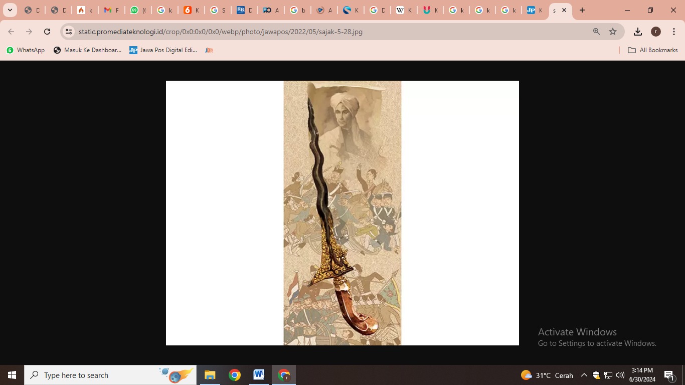 Ilustrasi keris (budiono/jawapos)