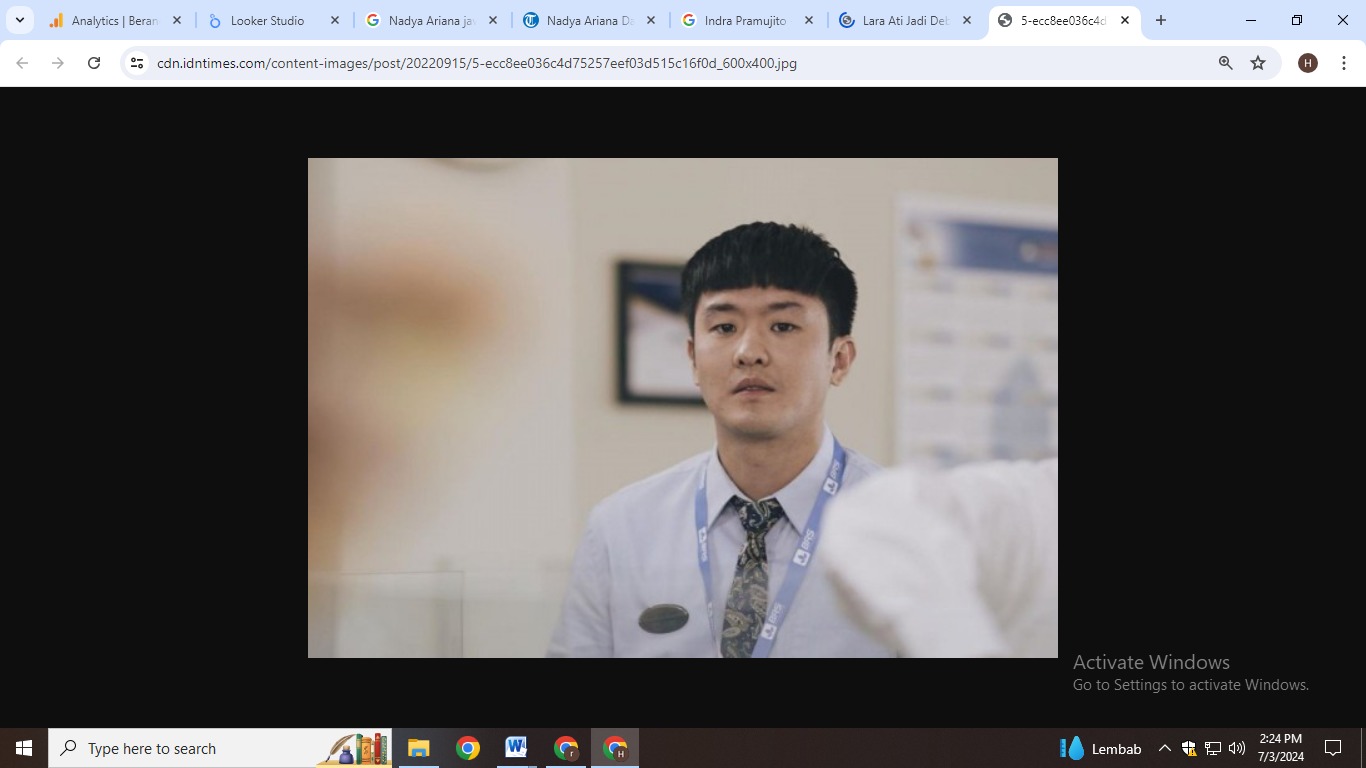 Indra Pramujito (riki) dalam  film Lara At