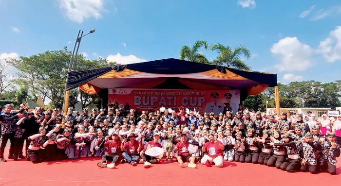 Grup Drum Band Gistara Spada menjadi Juara dalam Festival Drum Band Bupati Cup 2024 Jember